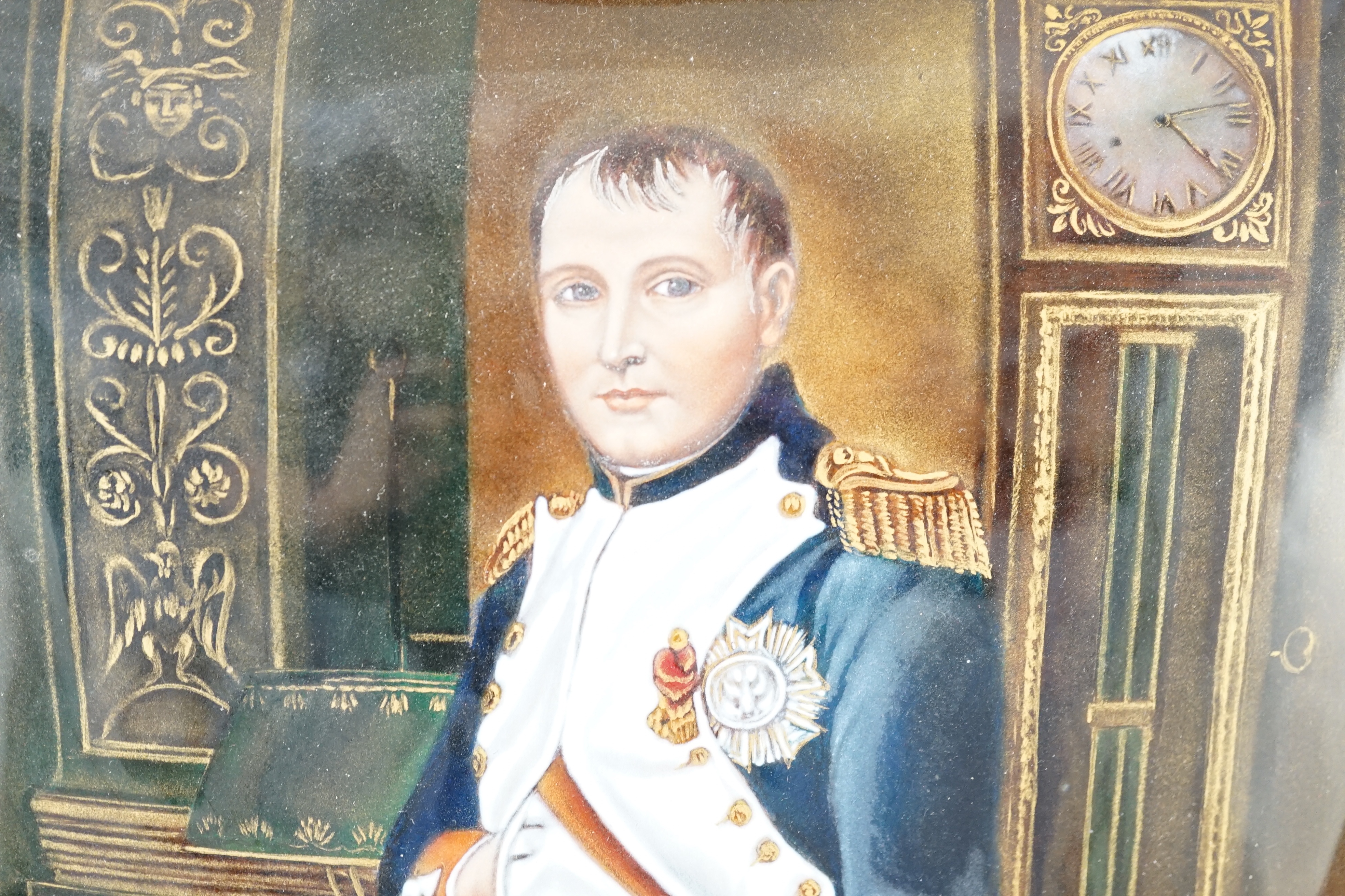 A Limoges enamel plaque of Napoleon